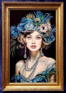 Schilderij Flapper girl