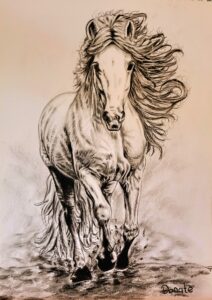 tekening paard