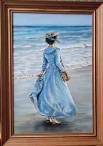 vrouw aan het strand